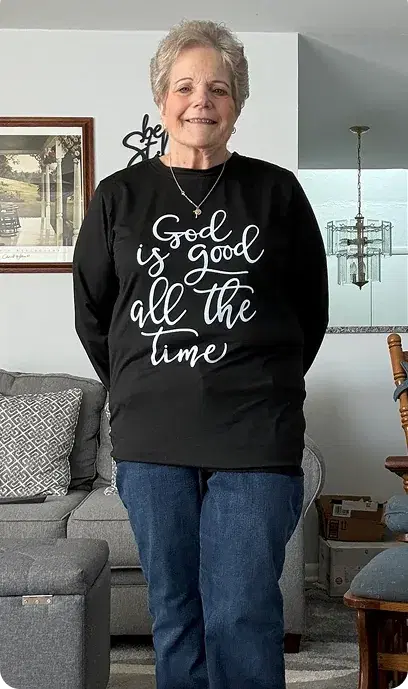 Linda after